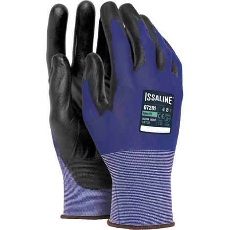 Issaline 07281 Ultra Light Catch PU-beschichtete Arbeitshandschuhe - 7 (S)