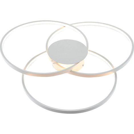 Lindby Lámpara de techo LED 'Riley' en Blanco Aluminio (1/5)