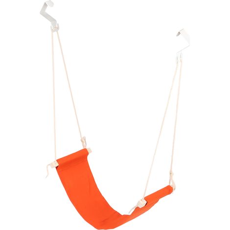 Hamac de pieds ventilé et réglable pour bureau et maison - Support de repose-pieds suspendu orange (1/5)