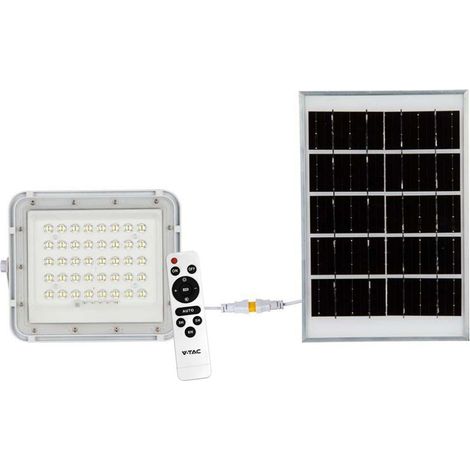 V-TAC Faro LED con Telecomando e Pannello Solare 10W Bianco Naturale IP65 (1/5)