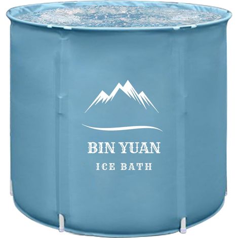 Baignoire glacée portable, pliable d'extérieur pour adulte, baignoire spa autoportante pour thérapie à l'eau froide (1/5)