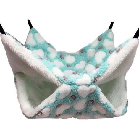 (Blau) Kleine Haustierhängematte – Nicht spezifiziert – 34 x 34 cm – Weich und bequem – Waschbar – Für den Innenbereich (1/4)