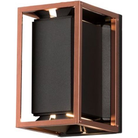LED lampe d'extérieur Vale Up-Down noir avec cuivre rouge - 424-759