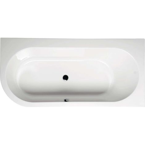 Polysan Vasche da bagno - Vasca da bagno asimmetrica Astra R, 165x80x48 cm, destra, bianco 34611