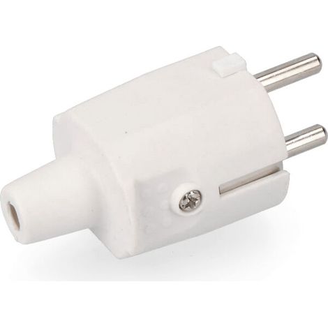 Prise de courant EDM caoutchouc blanc IP44 R42001 (1/2)