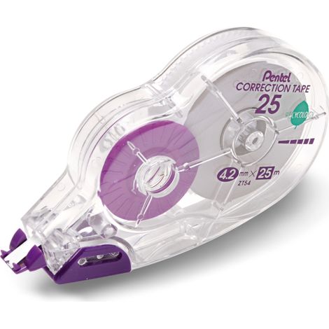 Ruban correcteur PENTEL ZT54 25 m - le plus long, en silicone