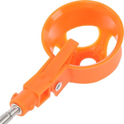 Récupérateur de balles de golf extensible 8 sections, suceuse portable orange et rouge (1/5)