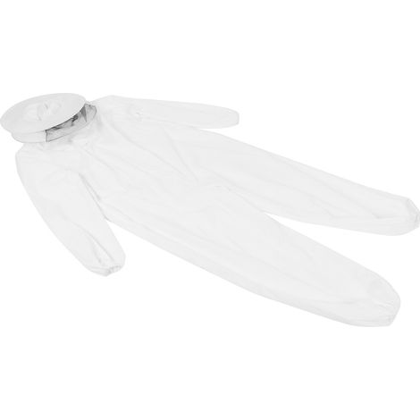Combinaison Apiculture Protection avec Double Fermeture Éclair - Équipement Apiculteur Blanc (1/5)
