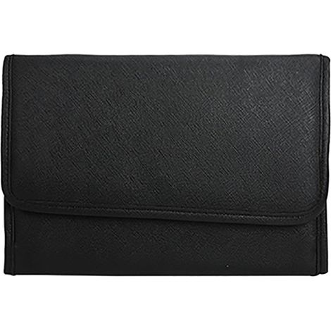 Nouvelle pochette de rangement pour bijoux, pochette de rangement pour bijoux multi-usages, en polyuréthane, pochette à bijoux pliable simple HS0015-C2 (1/5)