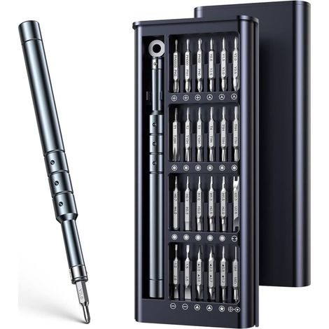 JOREST 52 EN 1 Kit de Tournevis de Précision, Cadeaux Noel Homme Papa, Mini Set Outils Portables avec Torx Etoile P2/P5 Triwing Y000, pour Macbook, iPhone, Switch, PC, PS5/4, Laptop, Lunettes, Montres (1/5)