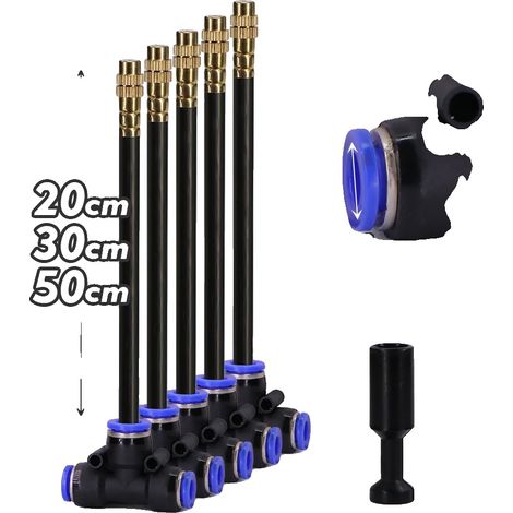 Buse de brumisation, modes de pulvérisation réglables, design durable, 30cm-a, pour tube de 6mm (1/2)