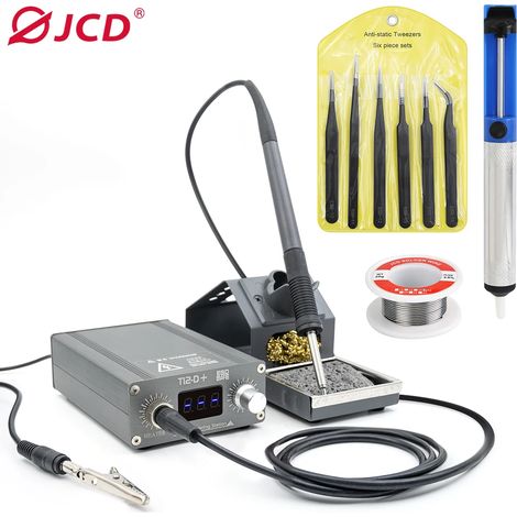 Station de soudage numérique (220V) 75W avec température réglable, adaptée à la réparation des cartes PCB de téléphones portables. (1/5)