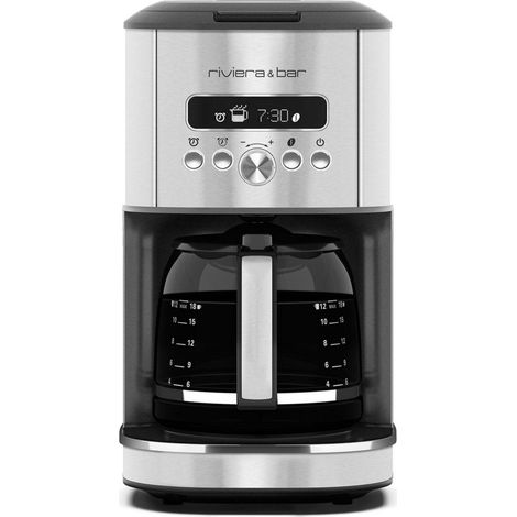 Riviera BCF570 Programmierbare Filterkaffeemaschine Edelstahl Schwarz