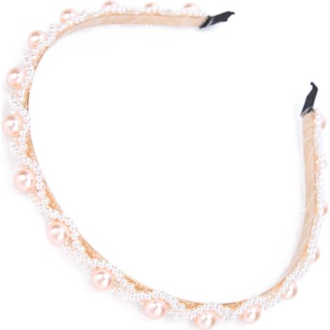 Elegantes Braut-Haarband aus Metall, verziert mit Perlen, ein abendliches Haaraccessoire für Damen (1/5)