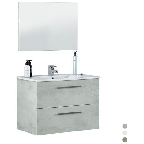 MOBILE BAGNO SOSPESO ARUBA (DA MONTARE)- cm 57 x 60 x 45 Rovere Alaska- DH- pezzi 1