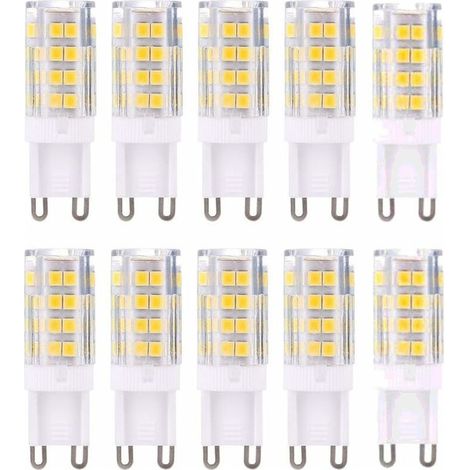 Ampoule LED G9 5W, Equivalent 40W , Blanc Chaud 3000k, 220-240V, Non dimmable, Pack de 10[Classe énergétique A+] (1/5)