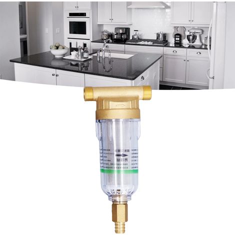 Filtre pour conduite d'eau domestique, vanne en cuivre, filetage extérieur G1/2 (1/5)