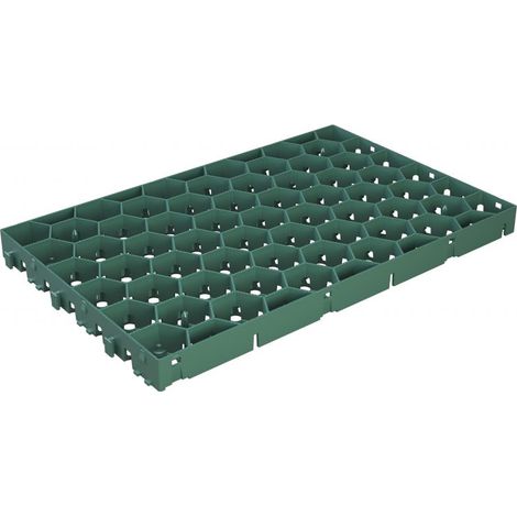 Jouplast – Dalles à gazon 60x38cm 0,22m² – Structure alvéolaire pour espaces carrossables – Résistantes aux passages fréquents – Antidérapantes