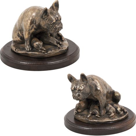 Bouledogue français II - statuette de chien, figurine de bureau, trophée pour exposition canine par Art-Dog (1/5)