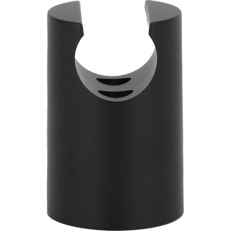 Support de Pommeau Douche Réglable, Bras Monté Plastique Mural Accessoires Salle Bain Amélioration Habitat Hôtellerie Clamp Douchette Adapté Universel Simplifie ABS Chromé Remplacement(Noir)