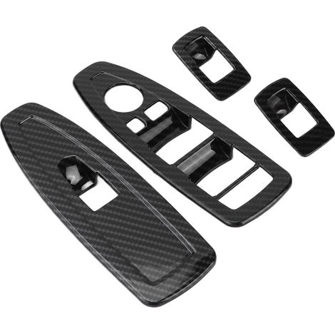 Cache-interrupteur de lève-vitre de voiture, style fibre de carbone, pour BMW X2 F47 (à partir de 2021). (1/5)