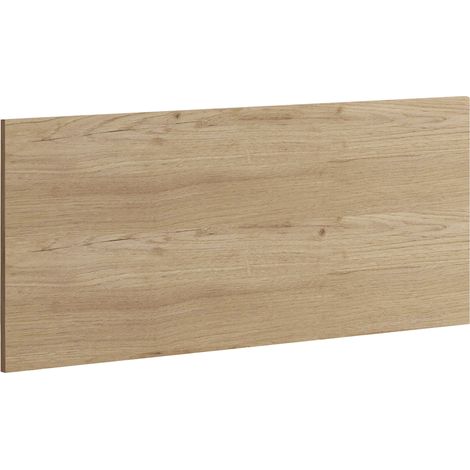 Tête de lit murale chambre à coucher coloris Chêne doré - Longueur 100 x Profondeur 1,6 x Hauteur 50 cm (1/4)