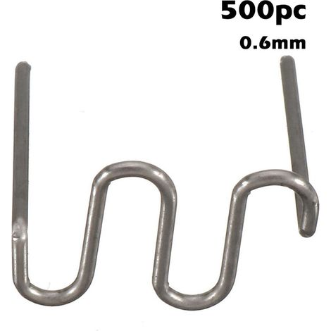 Macchina per la riparazione di plastica, 500 pezzi, cucitrice a caldo per saldatura, onde pretagliate, grande formato 0,6 mm/0,8 mm