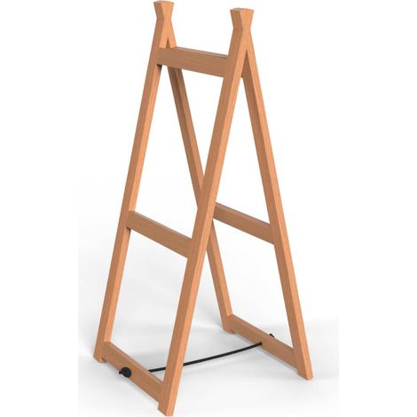Échelle étagère en bois naturel 88cm (1/3)
