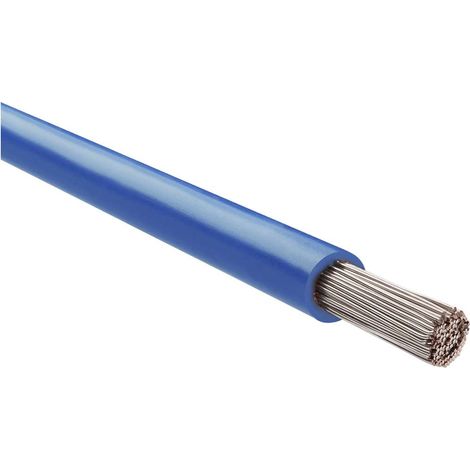 HELU KABEL FÜNFNORM 1X16mm² AWG6 BU (blau) Einzelader blau AD 9,0mm Nennspannung Uo/U 450V/750V nach UL/CSA 600V - 1 Meter