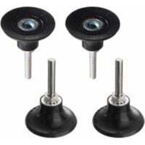 Plateaux de Polissage 50mm Disc Pad Support de Disque Abrasif de Ponçage Mandrin Polissage avec Tige de 1/4 '' Porte-Disque Rondes à Verrouillage Changement Rapide pour Outil Rotatif LO-Ron (1/5)
