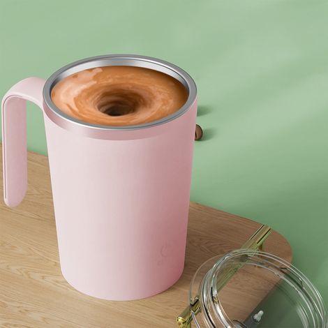 Tasse À Mélange Automatique - Acier Inoxydable 304 - Capacité 350 Ml - Alimentation Usb - Pour Bureau Maison Voyage - 1 Pièce (1/5)