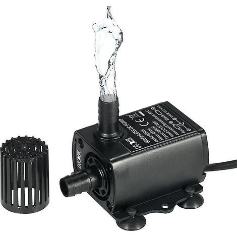 Mini pompe de circulation d'eau froide 12V 400L/h – Moteur Brushless ultra-silencieux – Noyau céramique – Hauteur de levage 4m – Débit 400L/h (1/3)