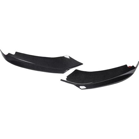 Separador del parachoques delantero, plástico ABS duradero, compatible con vehículos de lujo Serie 4 M Sport, aspecto de fibra de carbono. (1/2)