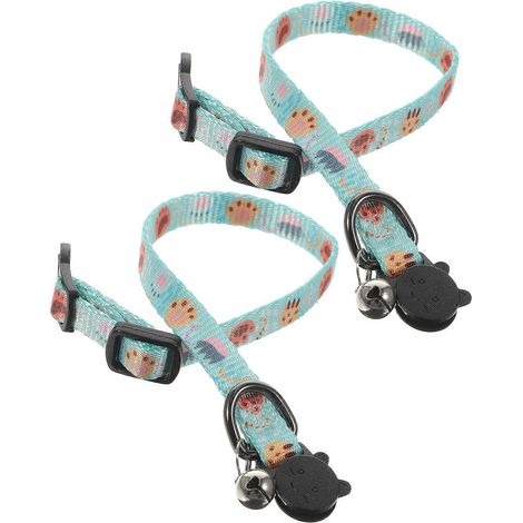 Collar para gatitos con cierre de seguridad y cascabel, ajustable, 10 unidades, ideal como regalo para mascotas. (1/5)
