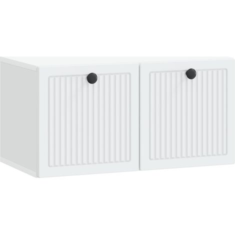 Wall-Mounted TV Cabinet White 59.5 x 31 x 30 cm Engineered Wood vidaXL
