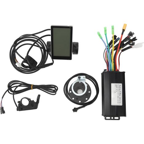 Kit de contrôleur sans balais 24V 36V 48V 26A avec écran, accélérateur à pouce, capteur d'assistance, pour modification de batterie lithium de vélo (1/5)