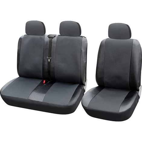 Woltu – Housse de siège pour camionnette – Polyester durable et imitation cuir – Protection contre la poussière et saleté – Montage facile (1/4)