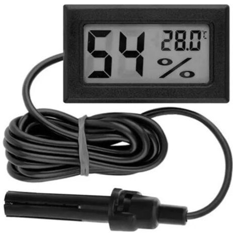 Thermomètre Hygromètre Numérique Mini Température Humidité Intérieure Extérieure avec Sonde (1/5)