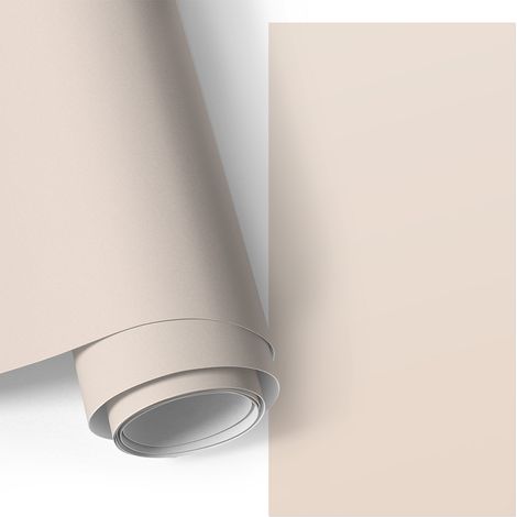 Klebefolie für Möbel - Möbelfolie - Selbstklebefolie - Küche folieren - Dekorfolie - Einfach zu reinigen - Warmes Beige 50x100 cm
