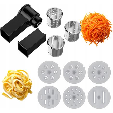 Conjunto de accesorios para procesador de alimentos: trituradora + 6 accesorios para pasta (1/4)
