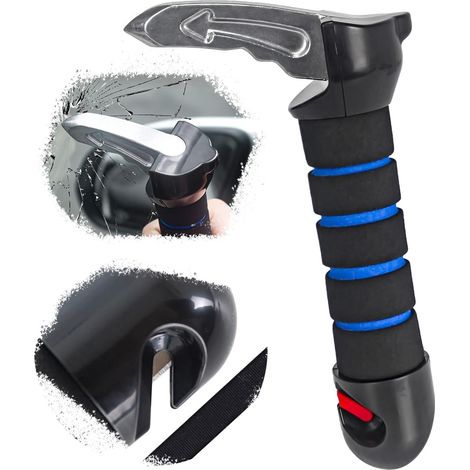 Bardusch -Poignée de Voiture Pour Personnes âgées, Poignée de Soutien Multifonction, Poignée de Support Ergonomique Pour Personnes âgées (Bleu) (1/5)