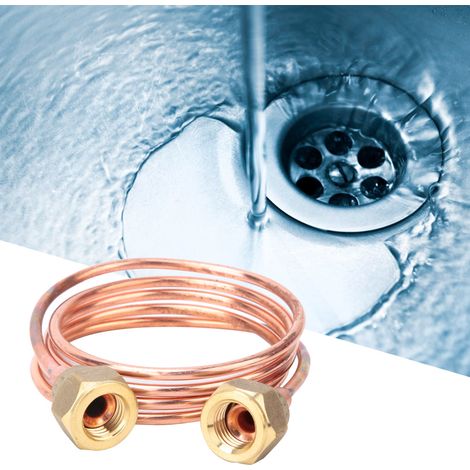 Tube capillaire souple en cuivre 2,8 mm G1/4" pour pièces de réfrigération (900 mm) (1/5)