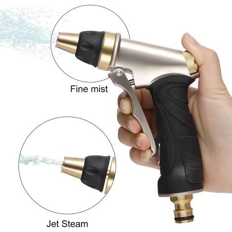 Heavy Duty High Pressure Watering Gun, Adjustable Spray Jet, For Car And Pet Washing, Garden/sidewalk Cleaning Lo-ron (1/3)
