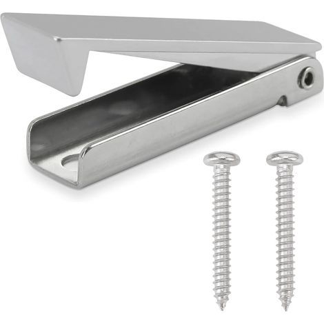 Pestillo cuadrado de acero inoxidable para puerta de equipaje, soporte de cierre de compartimento de seguridad mejorada para remolque camper. (1/5)
