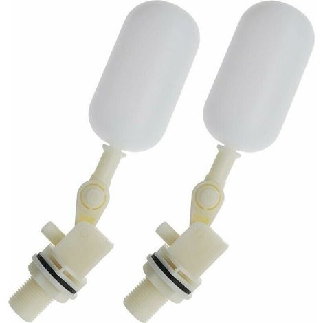 2pcs Robinet Boule de Vanne à Flotteur pour Aquarium Automatique 1/2 Pouce 20mm