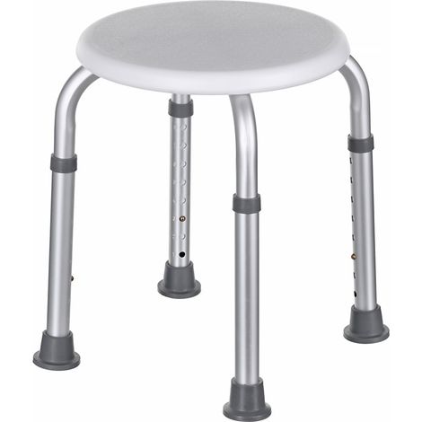 Tabouret de douche rond en aluminium (1/5)