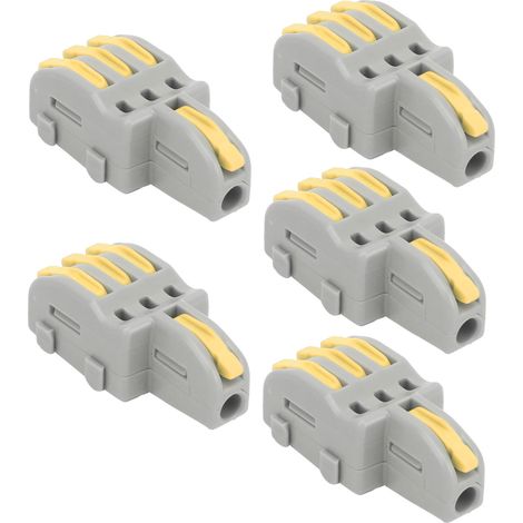 20 connecteurs rapides SPLF13 1 entrée 3 sorties, répartiteur de câbles TTap pour moteurs d'éclairage 250 V (jaune)