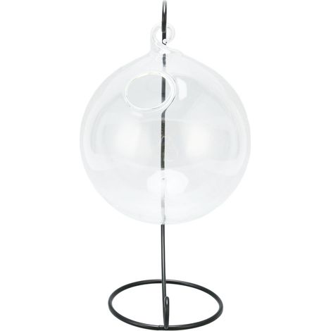 Bol de bureau Transparent pour aquarium en verre suspendu avec support pour la décoration de la maison et du bureau (1/5)