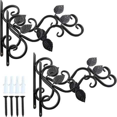 WJ1234PCS Support mural pour plantes, décoration intérieure et extérieure, crochets pour suspendre les plantes, mangeoires à oiseaux, carillons éoliens, lampes-AquaForge
