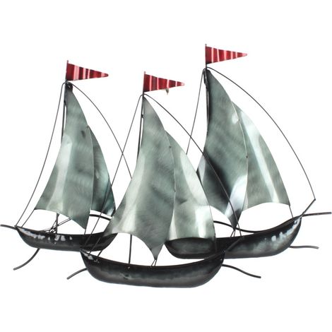Signes Grimalt Figura Marinera 0 Adorno Pared Barcos 0 Gris 4x66x48cm 35058